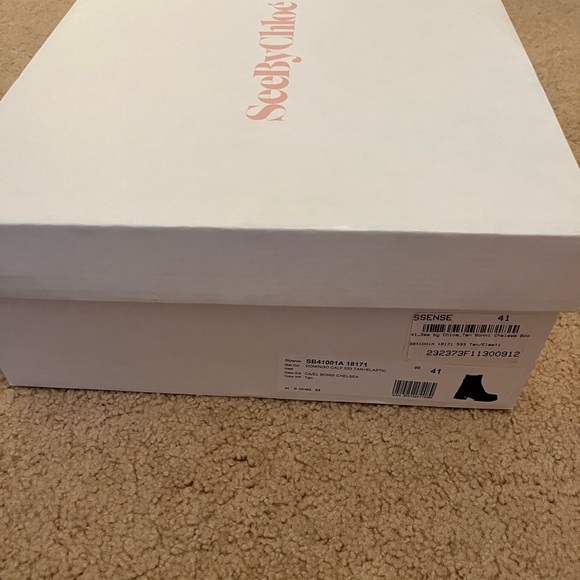 See by Chloe Tan Bonni Chelsea Boots new in box IT41 - Picture 3 of 11